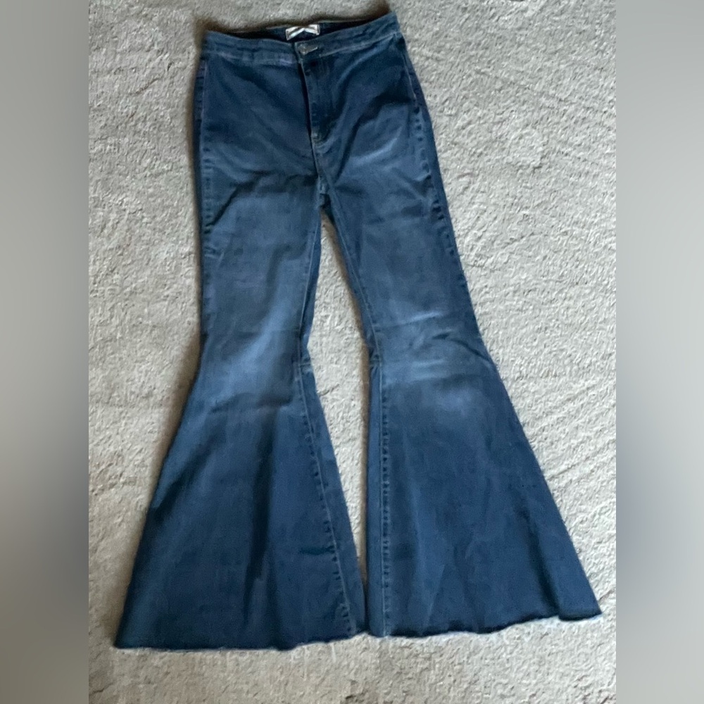 We The Free Dark Blue Flare Jeans